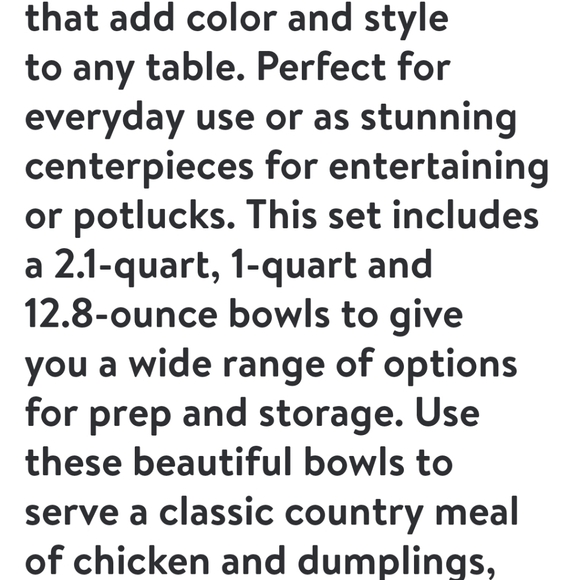 ❤️ New Pioneer Woman Sweet Rose Rectangle Nesting Bowls Set - Picture 3 of 10